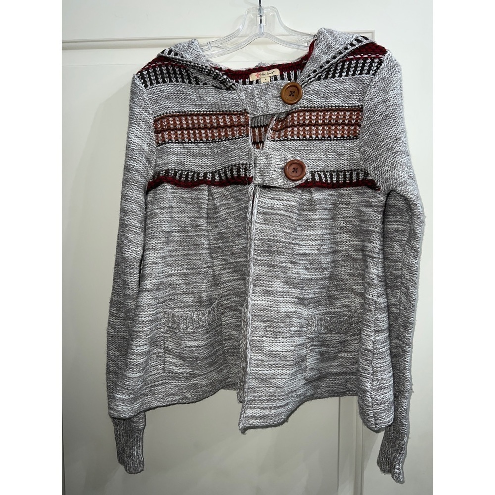 LIKE, LOVE TWO BUTTON SWEATER - SIZE L